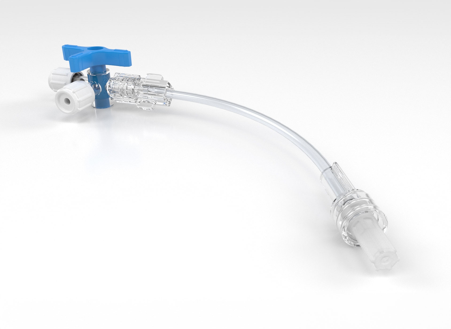 DW 229 Patientenanschluss mit Dreiwegehahn, Verbrauchsmaterial für CT und MRT