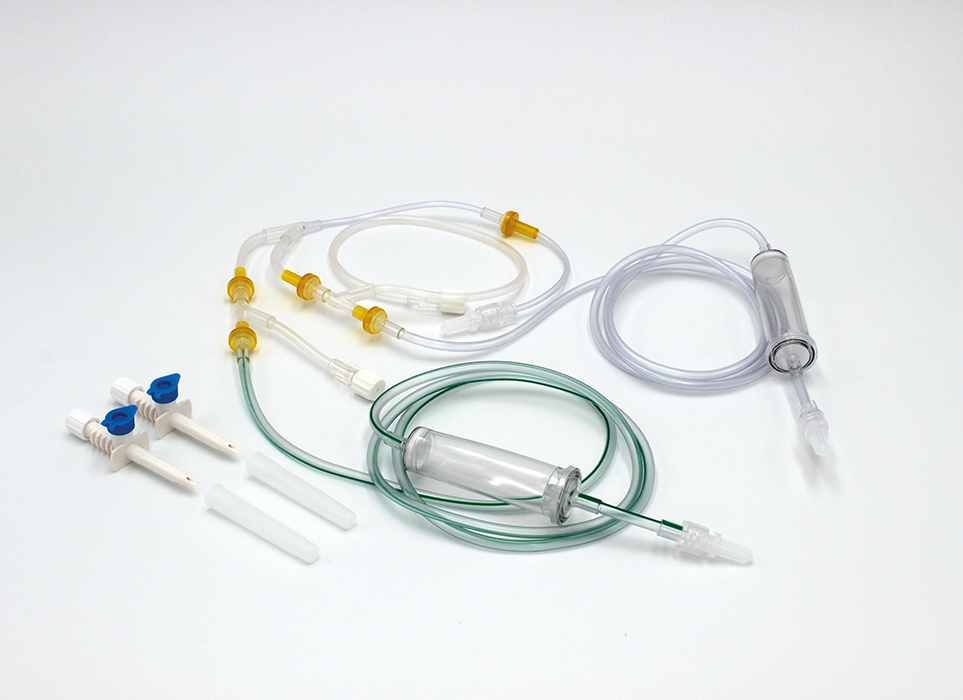 MRS 222 XS Schlauchsystem mit austauschbarem Spike und zusätzlichem Ventil für CT und MRT