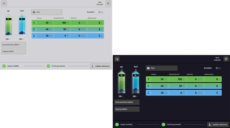 Accutron CT-D Vision Auswahl des Lichtmodus der Bildschirmanzeige zur Verbesserung der Lesbarkeit