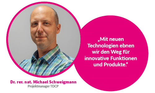 Ein männlicher Mitarbeiter mit Zitat über seine Karriere bei MEDTRON